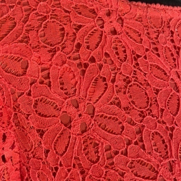 Moulinette Souers Anthropologie lace side zip peplum top size 2 - Picture 6 of 15